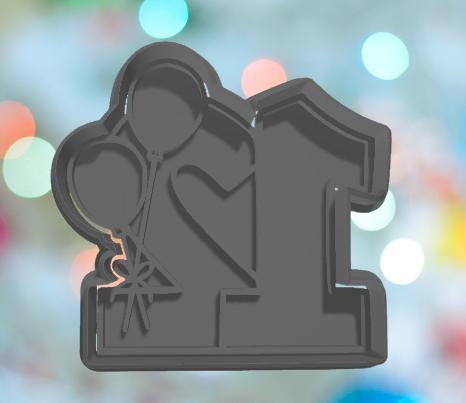 Balloon Number 12 Cookie Cutter