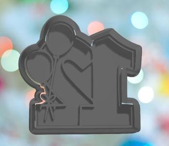 Balloon Number 12 Cookie Cutter