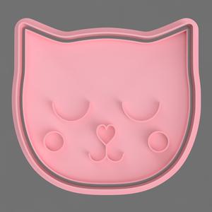 CAT FACE CUTTERS FOR COOKIES AND FONDANT