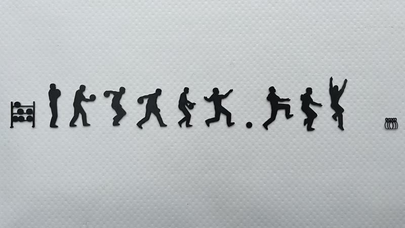 "Bowling Player in Action" Wall Art