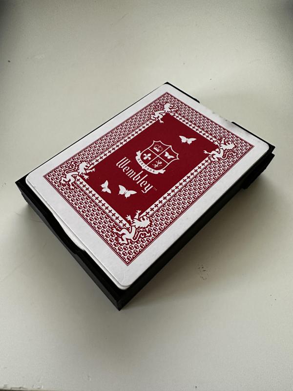 Poker standard card size box
