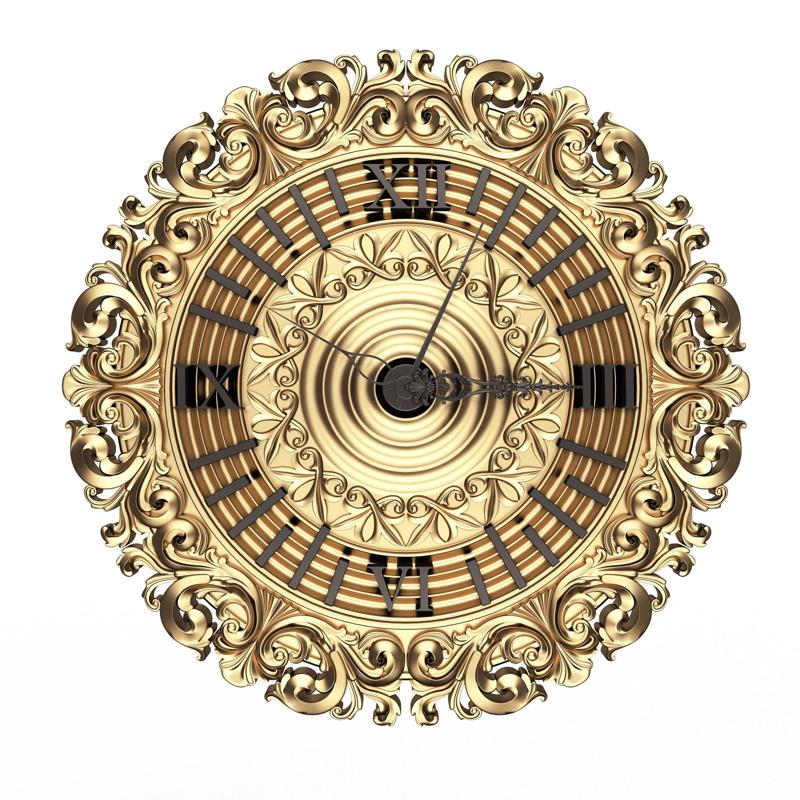 Classic Wall Clock 018 Gold