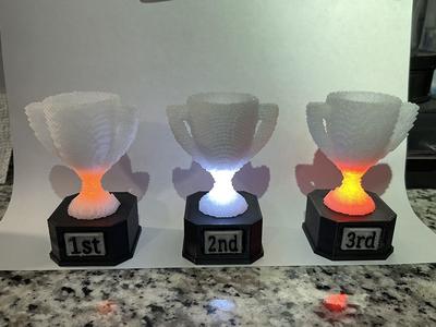 LED Voxel trophy