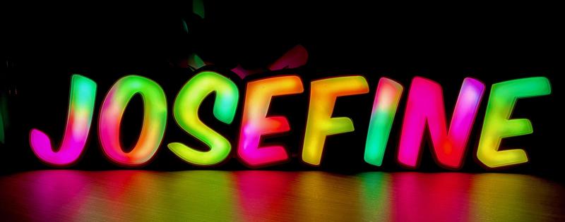 Josefine LED Name Lamp