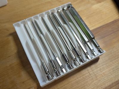 4"&6" (100mm&150mm) Gridfinity Hex Bit Organizers
