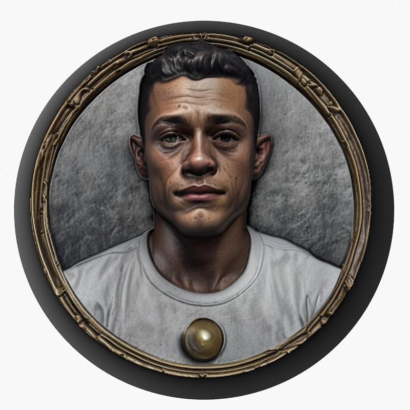 Rami Malek medallion pendant