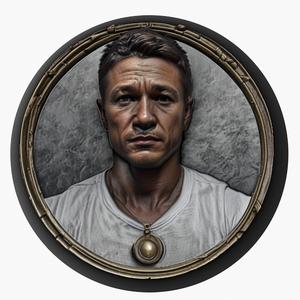 Jeremy Renner medallion pendant