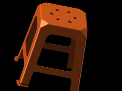 A miniature stackable stool trinket, please scale as needed