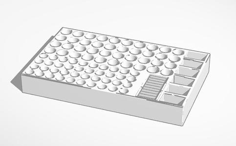 AA, AAA, 9v, CR2032 Battery Organizer Tray
