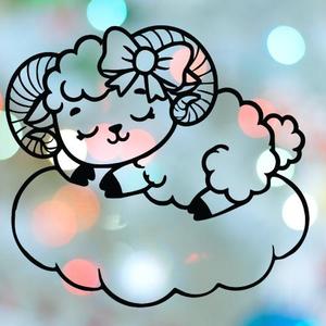 Ram Girl Sleeping On Cloud Cookie Cutter