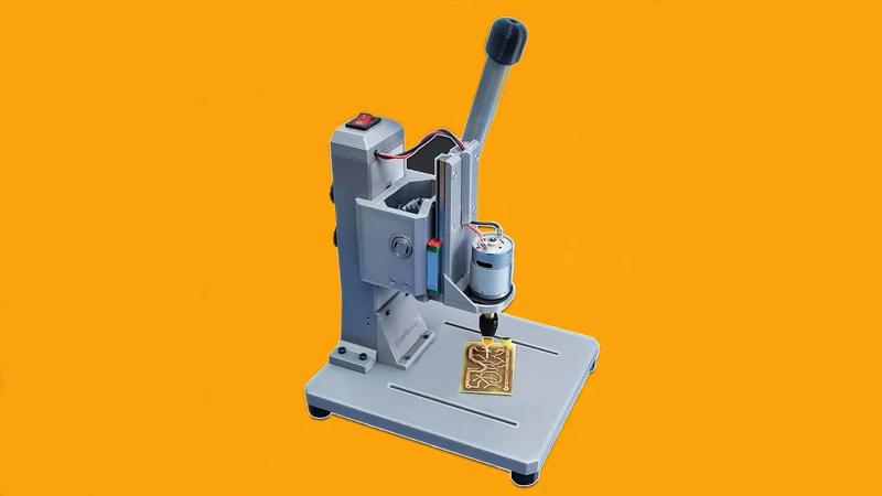 Super Stable Bench Drill For PCB. 3D DIY Bench-Drill For Hobby Workbench.