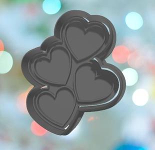 Hearts Cookie Cutter
