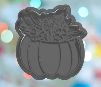 Fall Floral Pumpkin Cookie Cutter