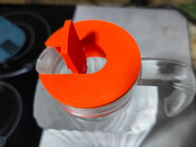 Water jar lid print in place