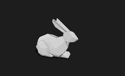 Low poly rabbit :)