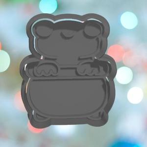 Halloween Frog In Cauldron Cookie Cutter