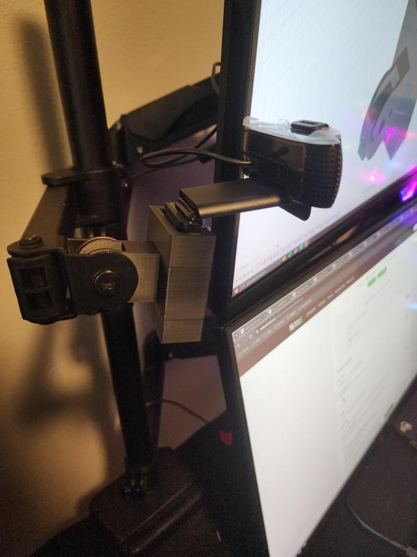 Monitor Arm End Piece Web Cam Mount