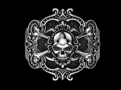 Pirate skull ring