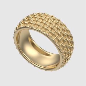 Intricate Woven Band Ring 3D print