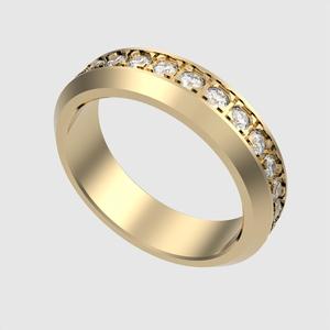 Classic Channel Set Eternity Ring 3D print