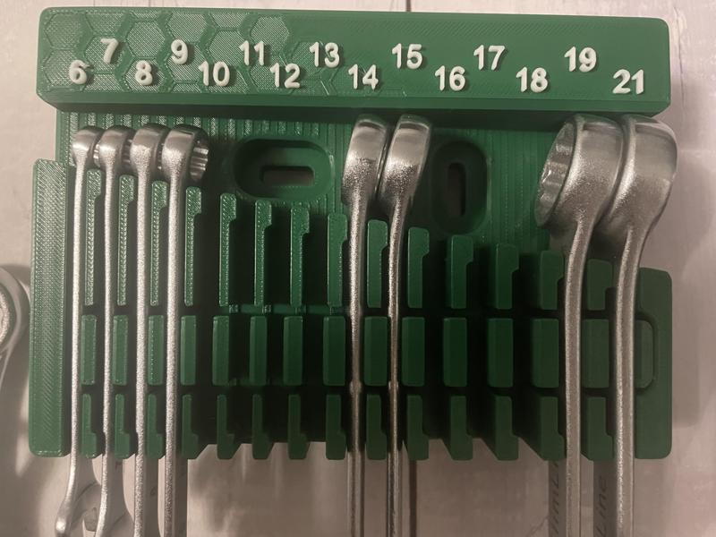 Wrench holder skadis or wallmount