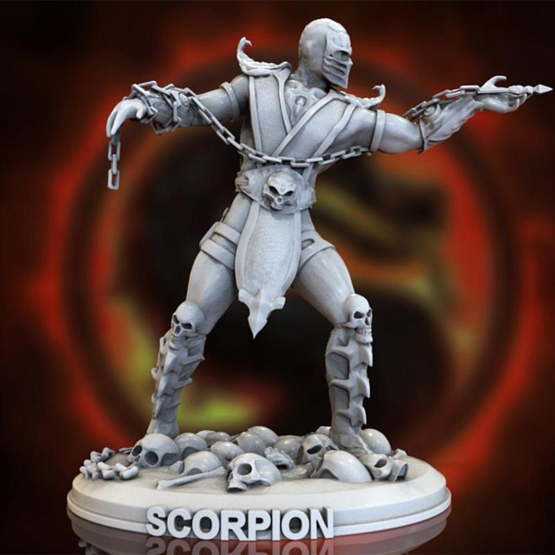 Mortal Kombat Scorpion Statue