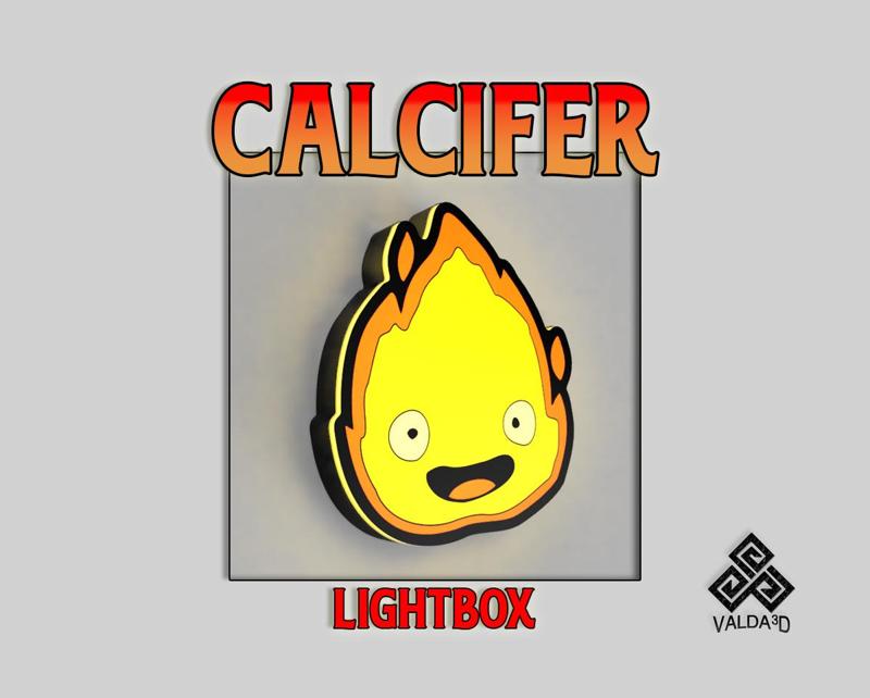 Calcifer Lightbox - Led Lamp Studio Ghibli