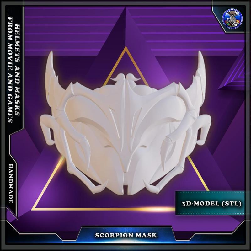 Scorpion mask "Valour of the Earth Realm" (Mortal Kombat 1)