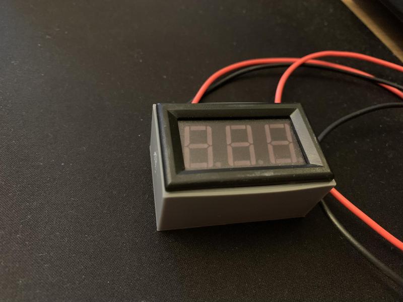 DC voltage meter housing