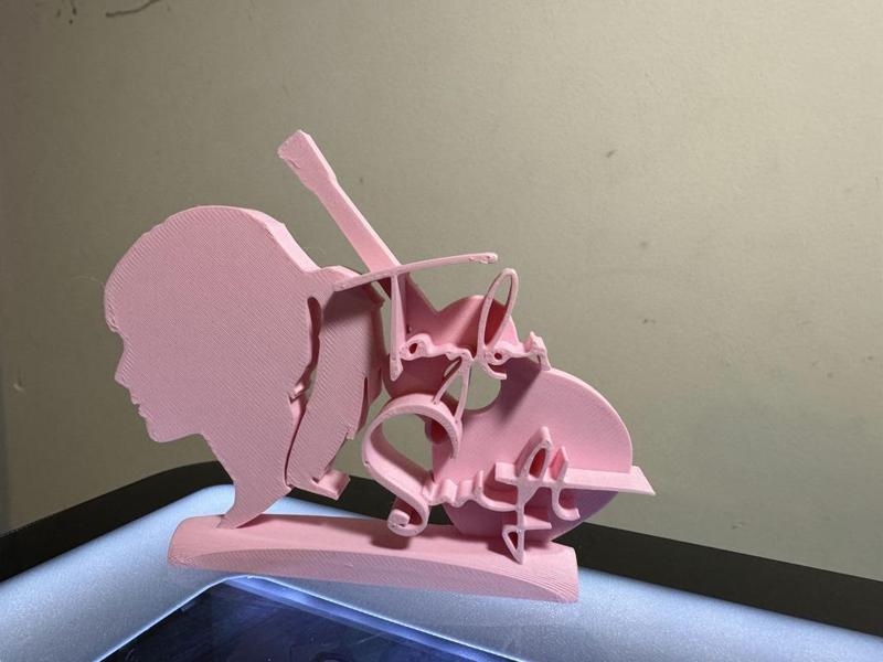 Taylor Swift Signature and Silhouette Decoration with Guitar