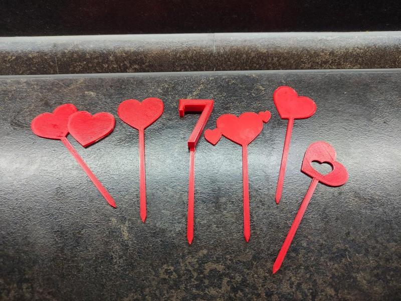 Cupcake stick Hearth and numbers