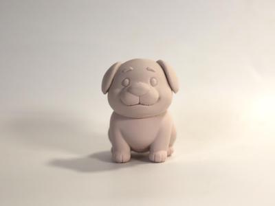 A slightly chubby dog