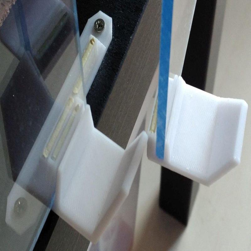 LACK enclosure slotted door handle for 4mm doors