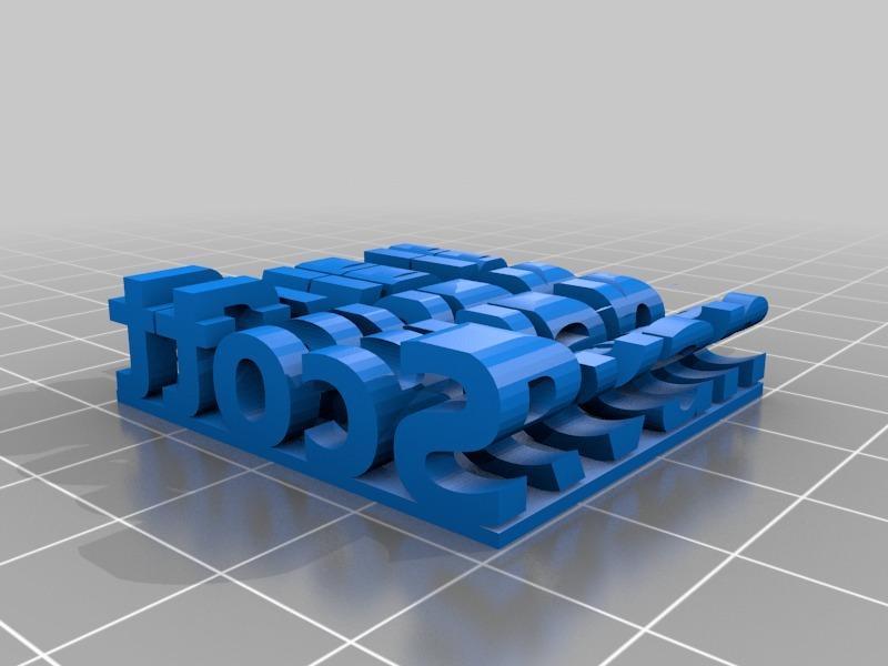 Customized Stereo Text - Ryan Scott