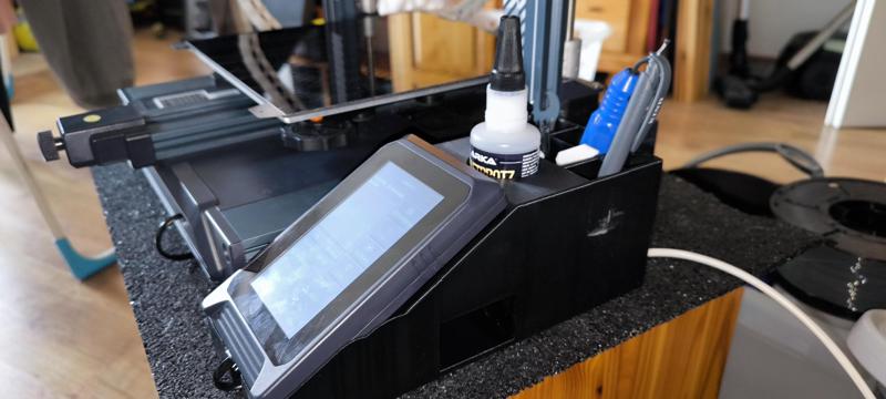 Elegoo Neptune 4 Display holder and storage space