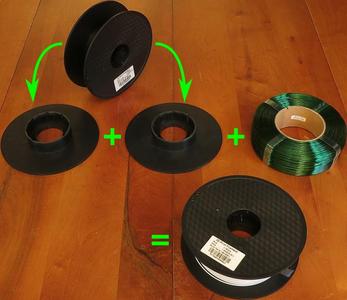 Reusing empty spools with Esun refillament