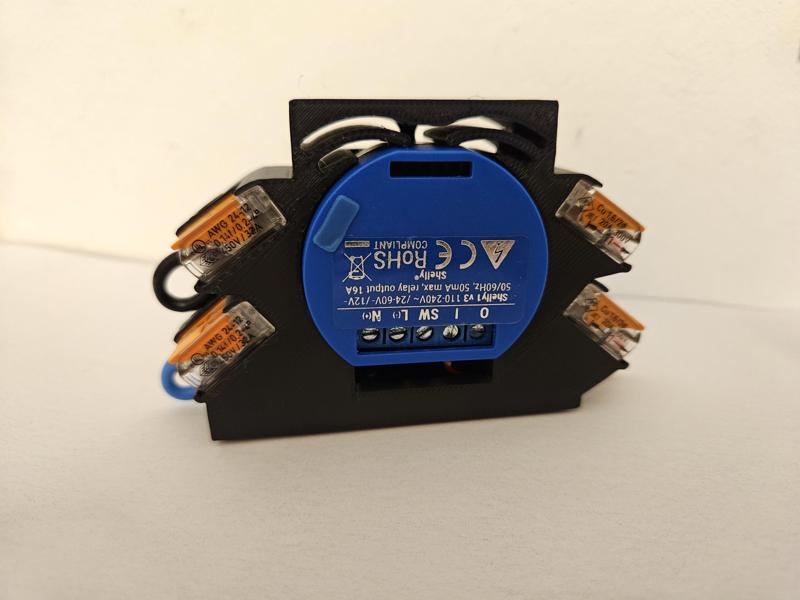 Shelly 1 / 1PM DIN Rail mount for Wago 221