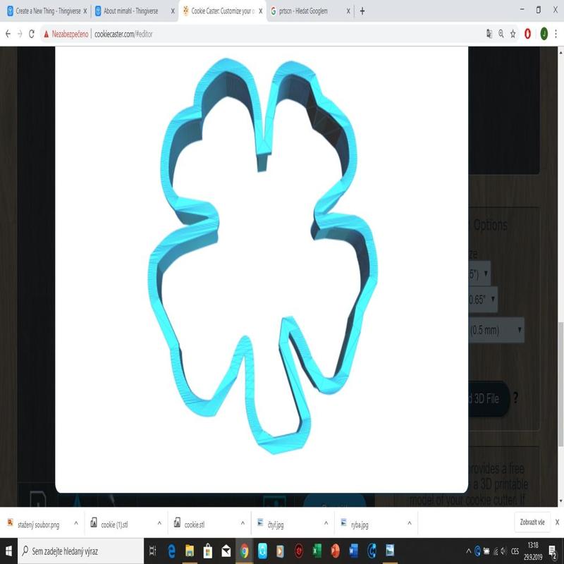 Cookie cutter - four leaf clover