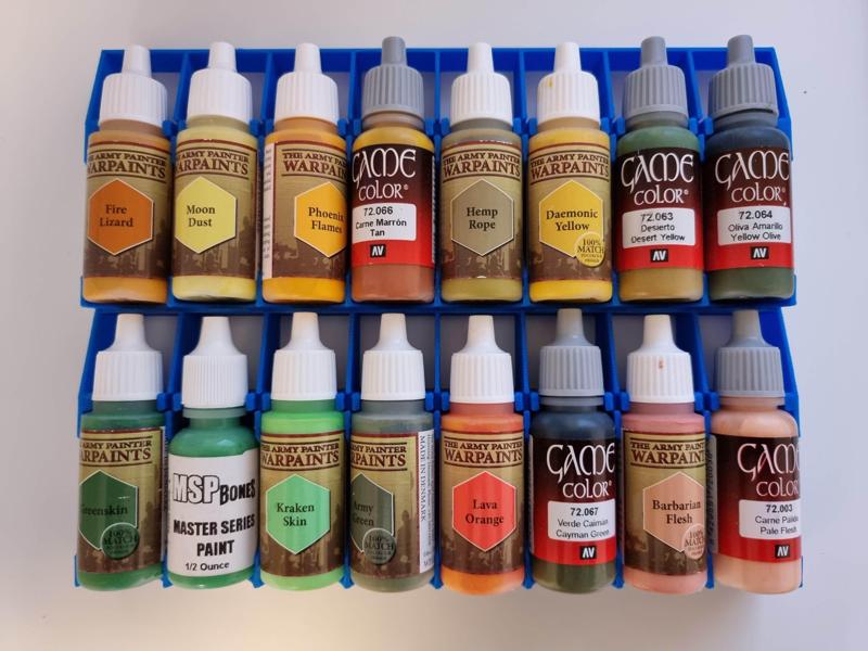 Stackable paint trays - Display version trays