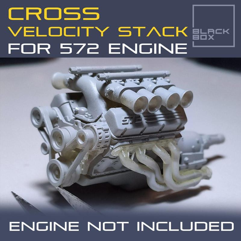 CROSS VELOCITY STACK SET FOR 572 ENGINE 1/24TH