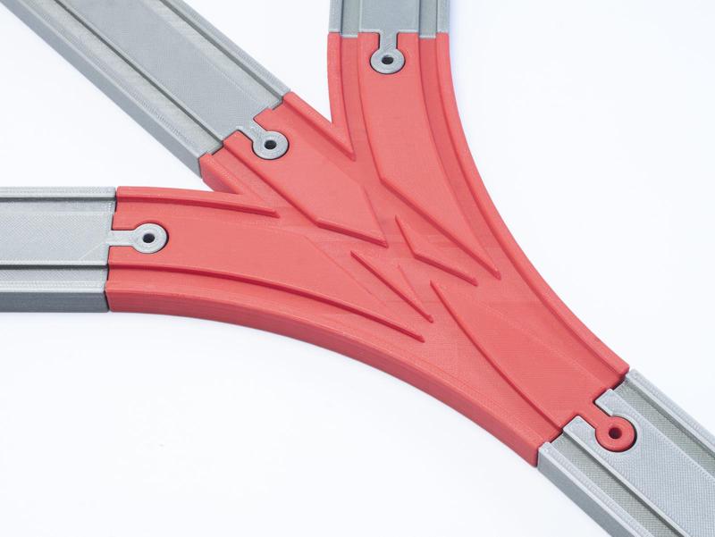Double Curved Switching Track - J