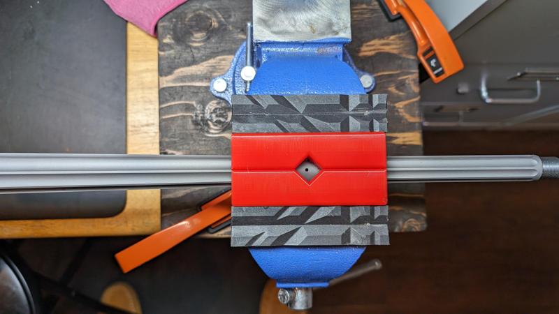 Vise block for Balistic Advantage .308 Fluted Barrel