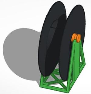 Simple filament spool holder