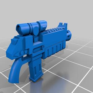 Aproximate BIGGER Autogun for Warhammer