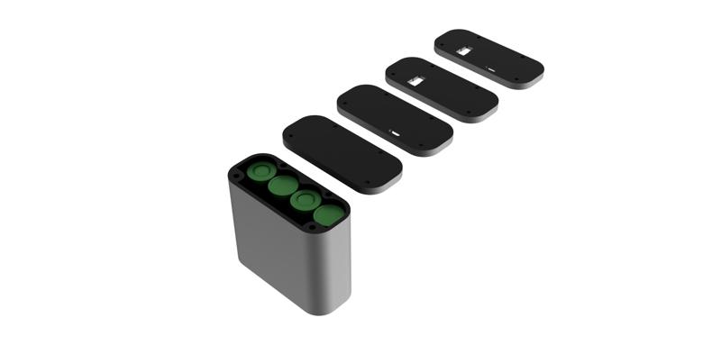 Modular 100W quick charging 21700 Powerbank