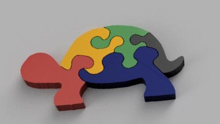 Puzzle tortuga zoo de ensueño