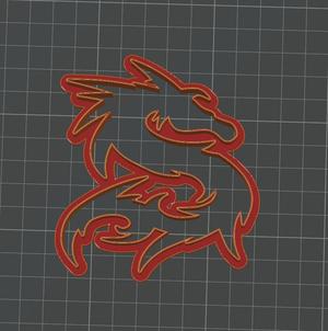 chinese dragon cookie cutter