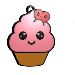 Cupcake Keychain