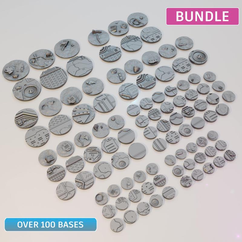 Sci-Fi Bases 25-70mm Bundle