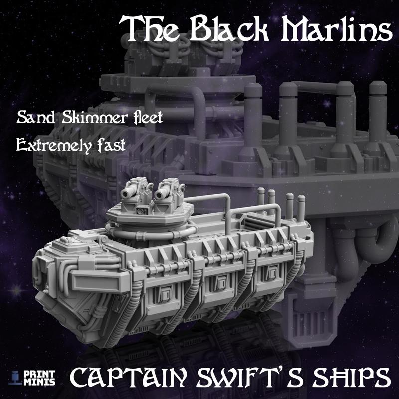 The Black Marlin - Pirate Skiff - Space Pirates Collection